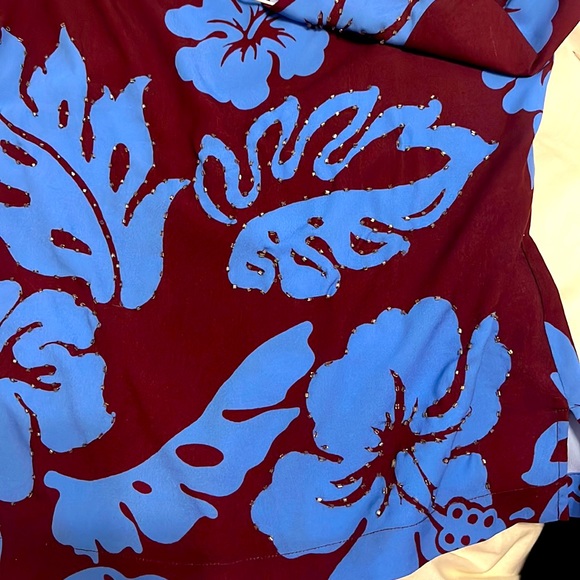 Hale Bob short sleeve Hawaiian print beaded shirt - Picture 7 of 7